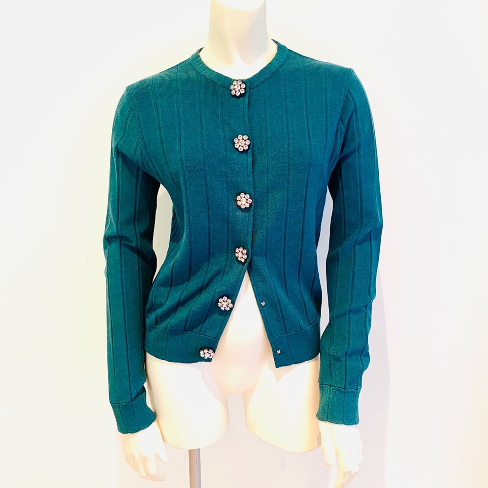 NWT $1100 Marc Jacobs Wool & Silk Cardigan XS